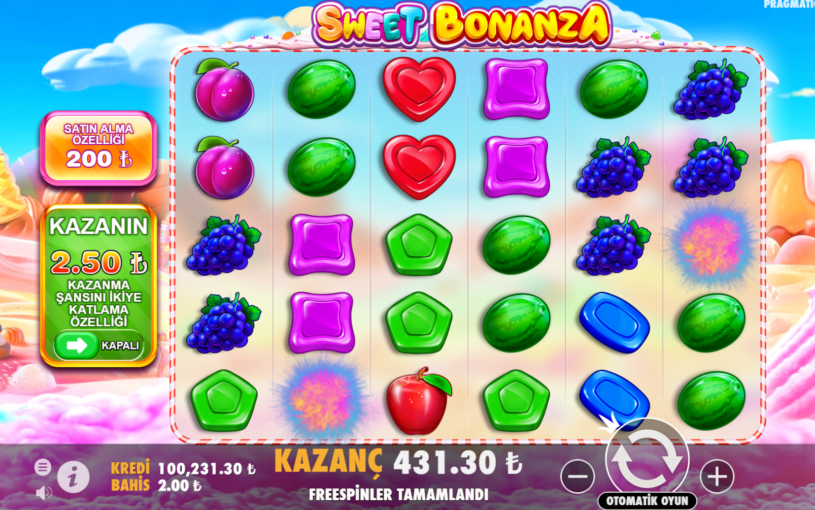 Sweet Bonanza Oyunu Nasıl Çalışır?