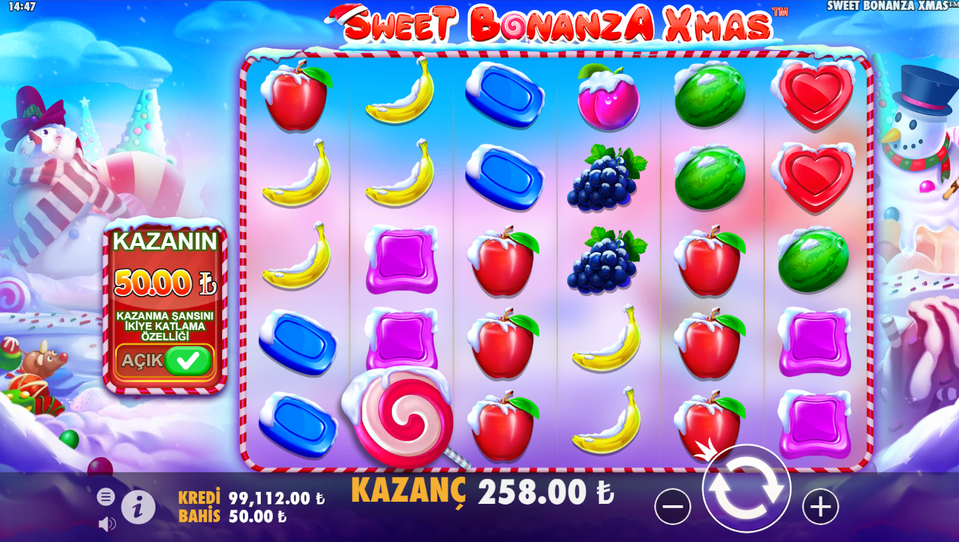 Sweet Bonanza Xmas Sembol Kazanç Değerleri