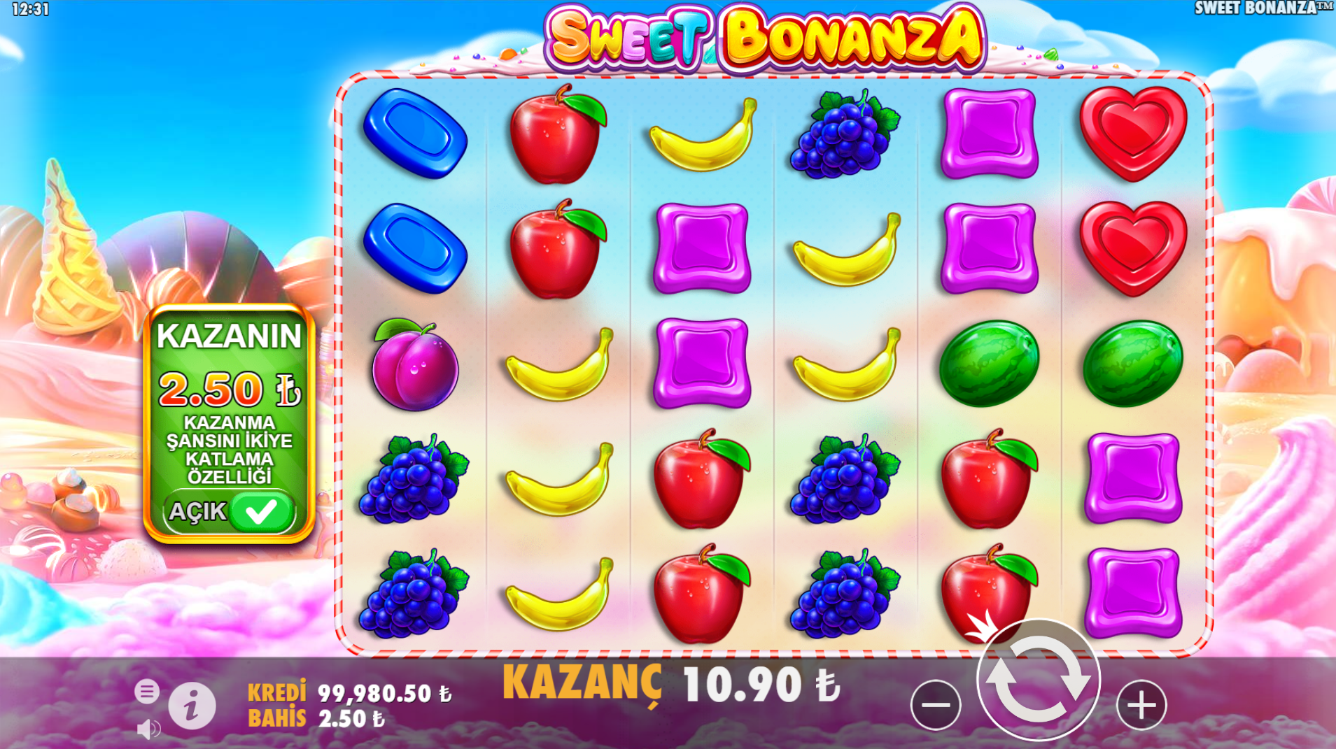 Sweet Bonanza Bonus Turlarında Kazanç
